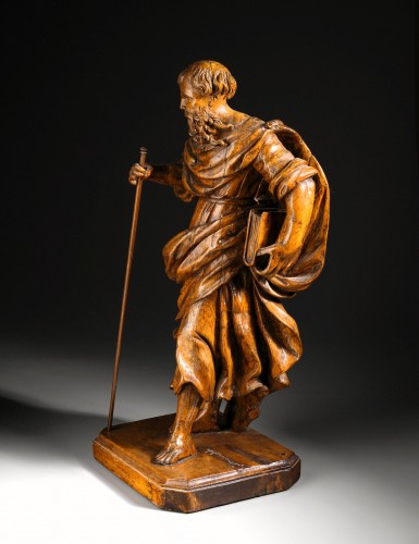 Saint Paul l'Apôtre, Maître lombard fin du XVIIe siècle - Sculpture Style Louis XIV